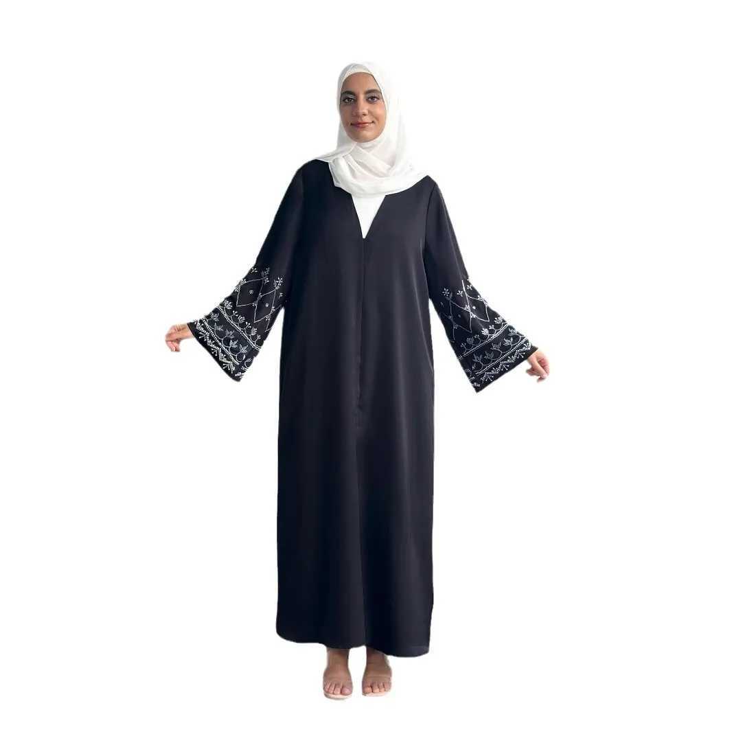 Eid Muslim Women Dresses Jalabiya Beading Cardigan Robe Ramadan Morocco Dubai Open Abayas Kaftan Islam 2025 Modest Vestidos X250514