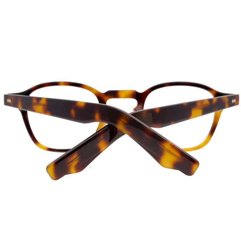 Limited edition acetate fiber box eyeglass frame handmade in Japan, unique style for men and women