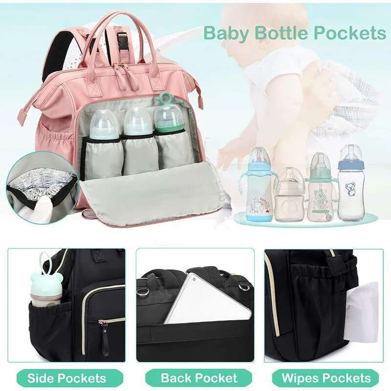 Large Capacity Bag Backpack For Women Totes Baby Diaper Nappy Shoulder Cotton Ladies Maternity Shopping Bags