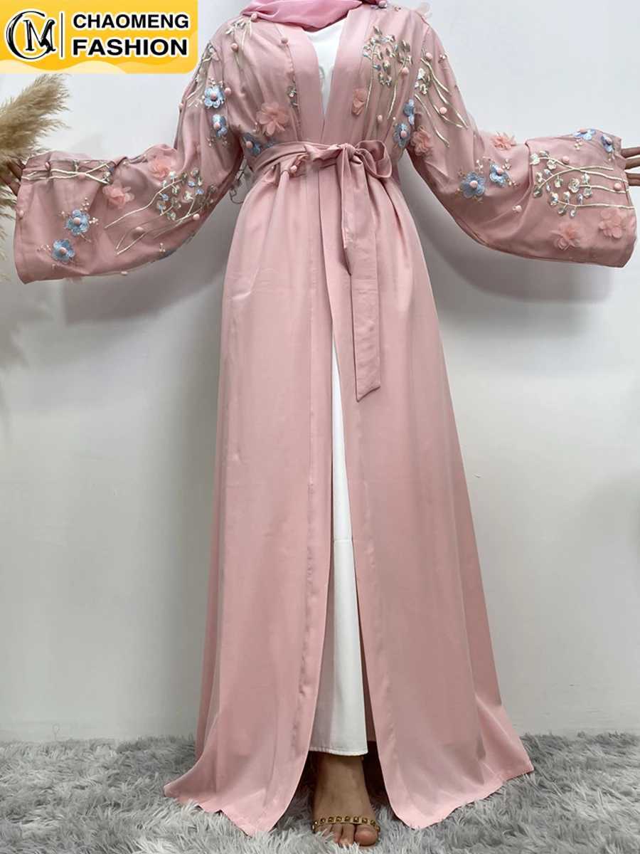 Chaomeng Ramadan Femme Musulmane Kimono Turkey Kaftan Islam Clothing Muslim For Women Abaya Dubai Modest Robe Caftan Marocain X250514