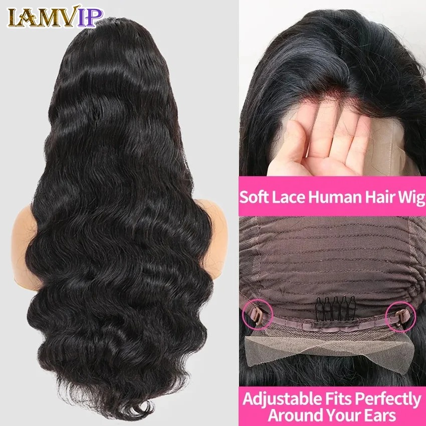 13x4 Lace Frontal Wig Human Hair Short Bob Wig Body Wave HD Lace Front Closure Wig Brazilian Hair Natural Black Color Synthetic Front wigs
