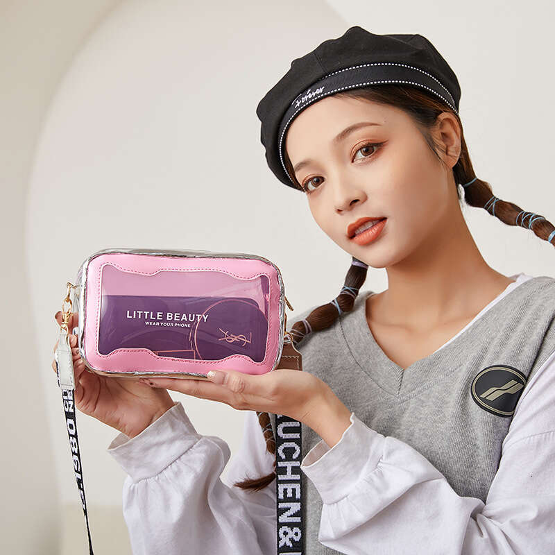 Transparent Makeup 2022 New Bags Women's Small Trendy Printed Camera Bag