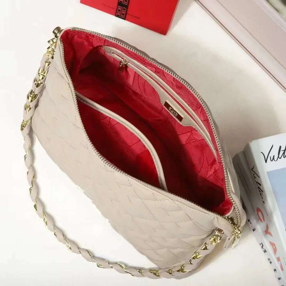 CH Metal Leather Tote Brand Designer Women's Bags Fashion Shoulder Bag Square Niche Design