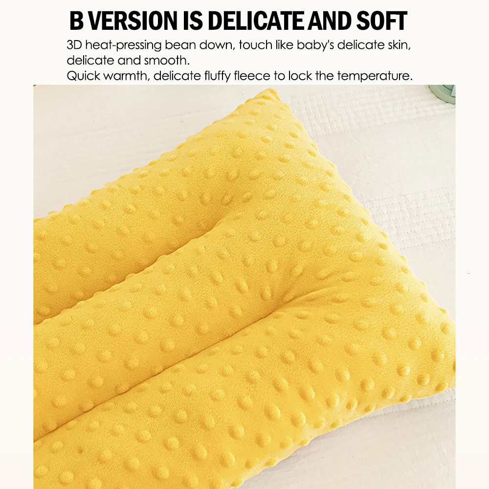 Soft Gauze Baby Pillow Comfortable Doudou velvet pillow For borns Baby Sleep Headrest Breathable Infant Kids Pillow 250514
