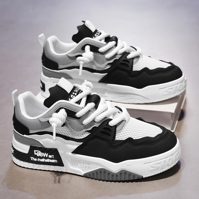 INS Mens Trend Running Shoes Breathable Skateboard Shoes Chunky Comfortable Casual Sneakers Men Tenis Masculino Footwear Male 39-45