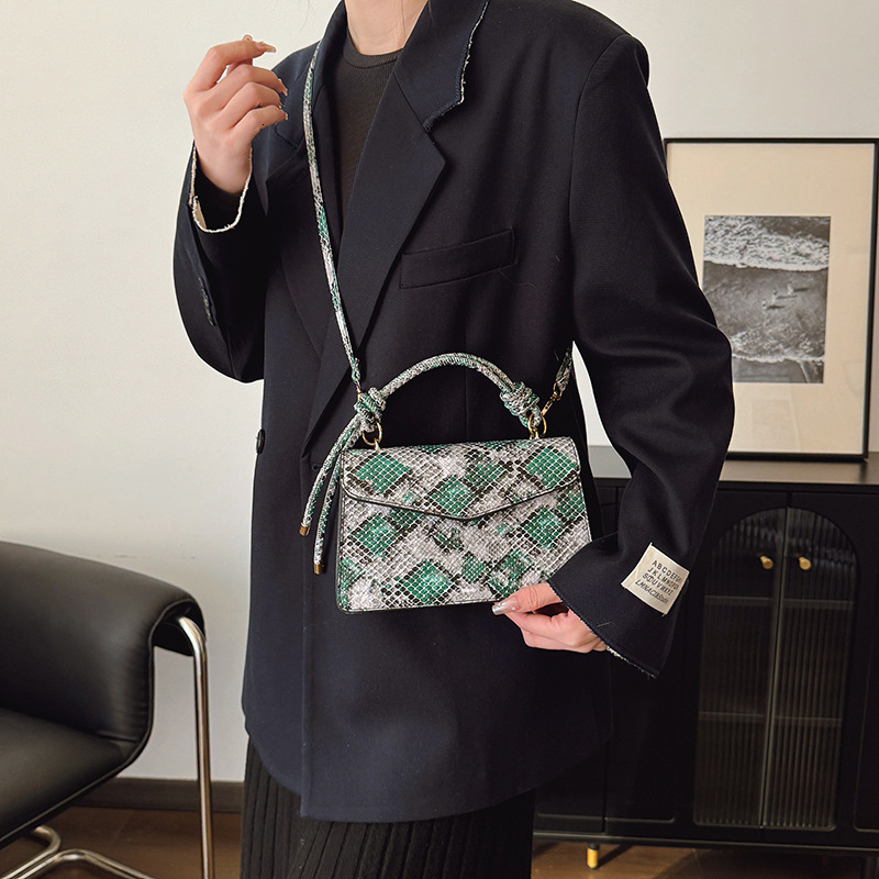 Designer Bag Fashionable Personality Large Capacity Fashionable Snake Pattern New Minimalist Crossbody Bag Mini Storage Bag Free Shipping