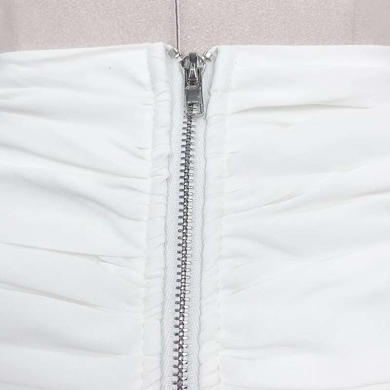 Getspring Women Skirt Ruffles Asymmetrical Vintage High Waist All Match Sexy White Short Summer Skirts Womens 2022 New