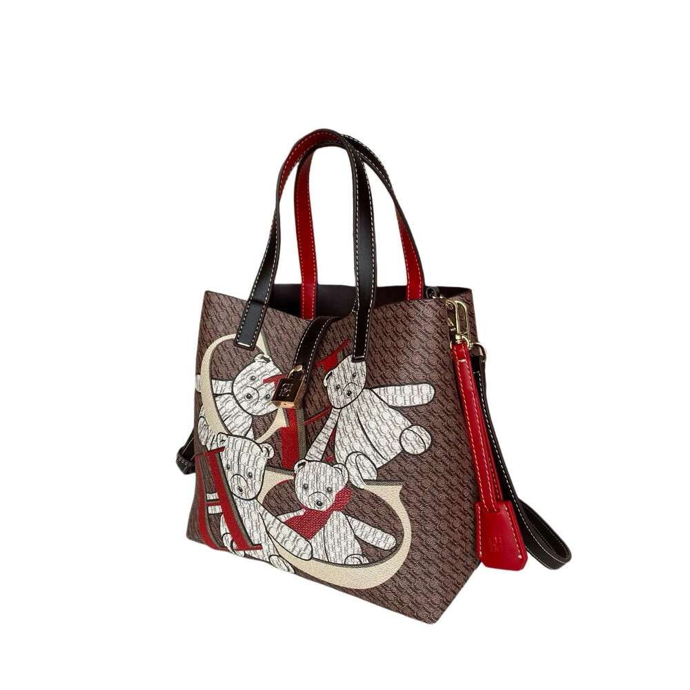 New Designer Women's Handbag With Silk Scarf Fashion Brand Letter Printed Large Capacity Shoulder Bag
