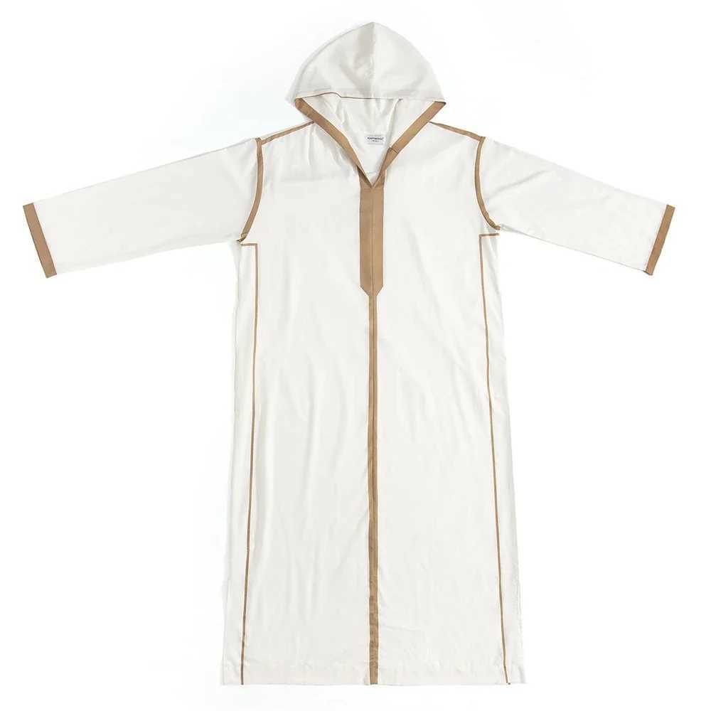 Eid Djellaba Jubba Thobe for Men Ramadan Muslim Robe Hooded Dress Abayas Dubai Turkey Abaya Islam Clothing Costumes Jubba Thobes X250514