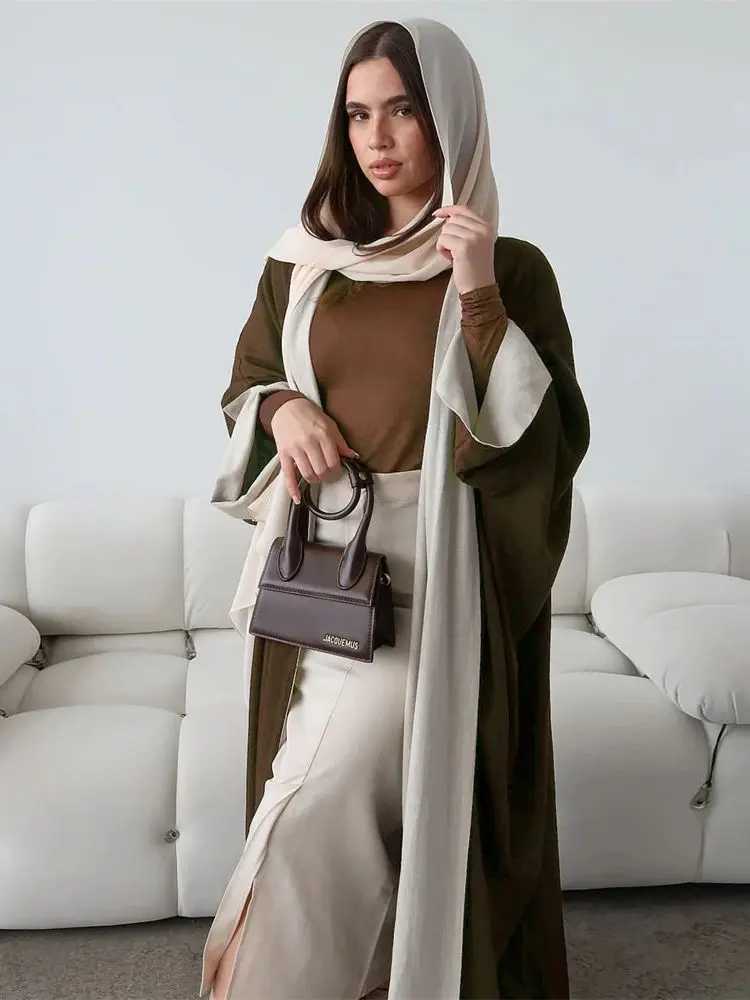 Open Modest Kimono Abaya Dubai Luxury Muslim Cardigan Coat Abayas for Women Islam Ka Caftan Marocain Robe Femme Musulmane X250514