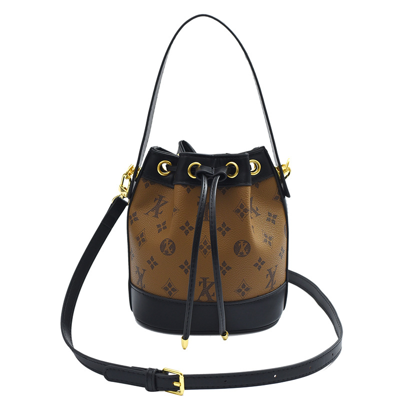 Stylish Women's Crossbody Bucket Bag with Unique Letter Prints & Adjustable Strap for Any Occasion