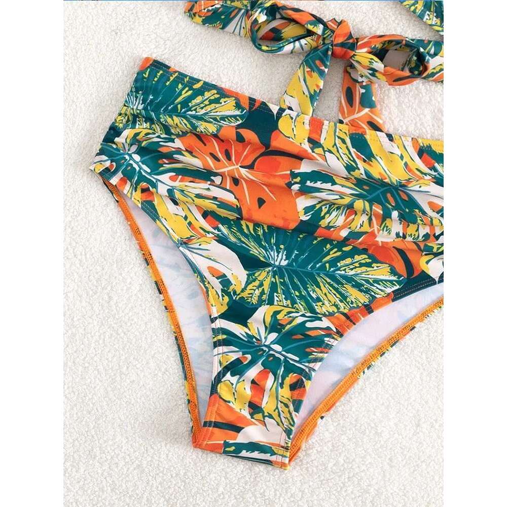 New Women Print Summer Push Up Swimwear High Waist Bikini Set Bathing Suit Beachwear Female Holiday Swimsuit Swimming