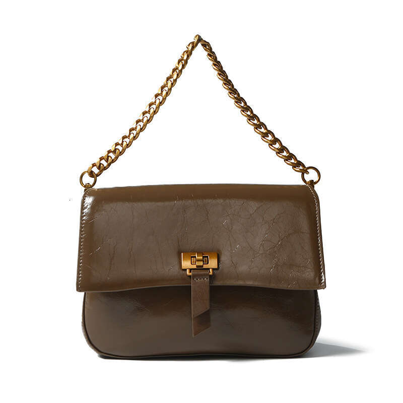 Premium Leather Women's 2025 New Crossbody Postman Armpit Fashionable Large Capacity Single Shoulder Versatile Small Bag