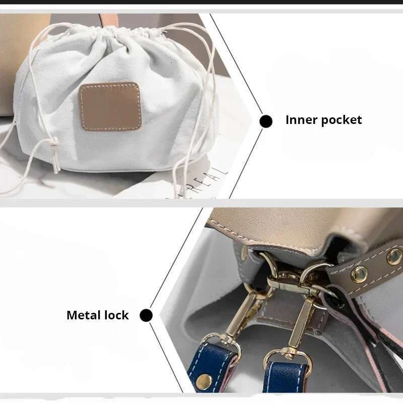 Fashion Purses Bucket Women PU Leather Shoulder Brand Ladies Crossbody Messenger Bags Totes Designer Bag