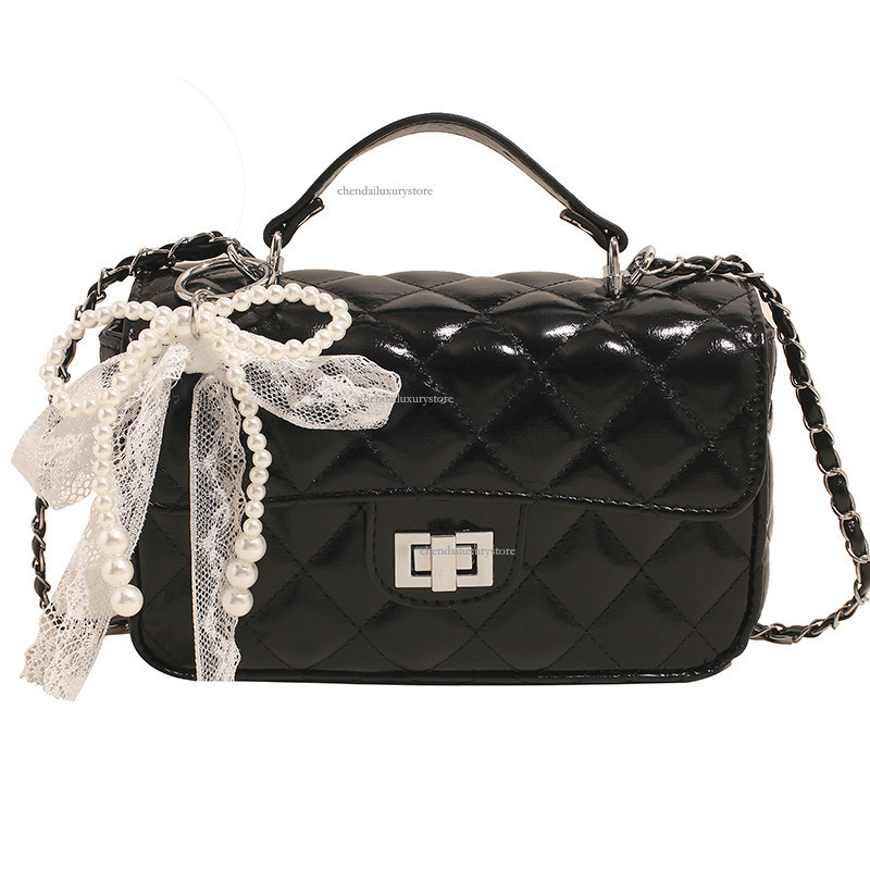 2025 Free Shipping Designer Women's Handbag French Diamond Mesh Chain Shoulder Crossbody Bag Summer New Fashion Small Square Bag Versatile Phone 