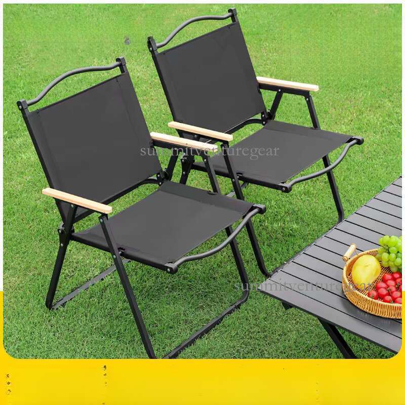 Outdoor Portable camping folding Picnic aluminum alloy lunch lounge chair Camping Chicken rolls table set