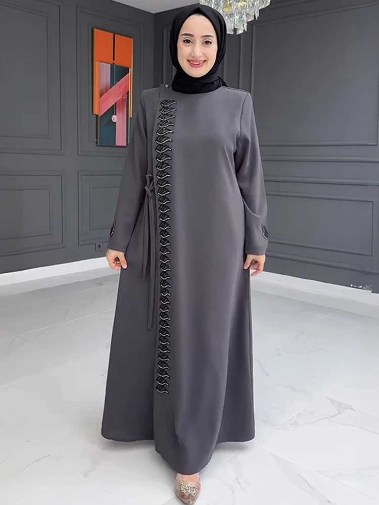 Abaya Dubai Turkey Muslim Hijab Dress Elegant Long Slve Maxi Robe Ladies Islamic Clothing Party Evening Gown Caftan Marocain X250514