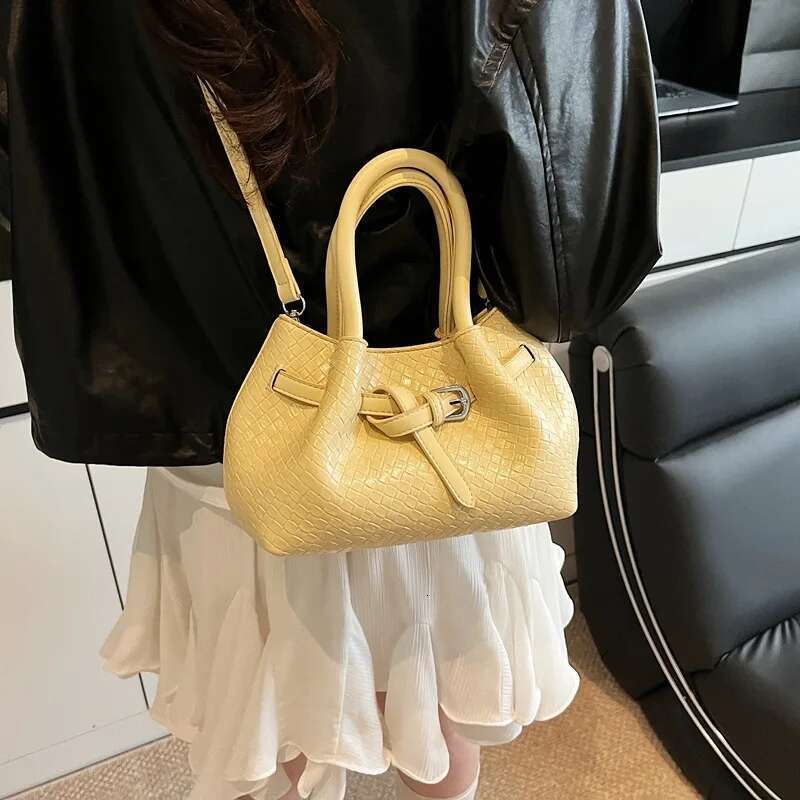 Textured Woven Tote for Women, Minimalist Shoulder Purse Work Essentials, Spacious Commuter Bag Office Chic