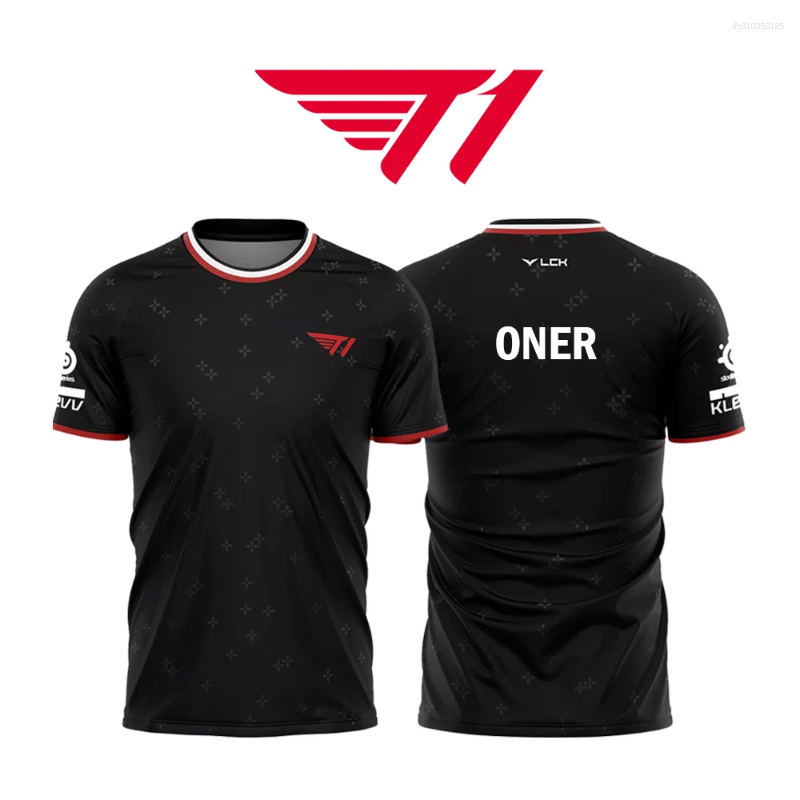Mens T Shirts T1 Esports Club 2025 Uniforms Player Training SKT Faker Fans Custom Sports T-shirts Boys Gifts Tops