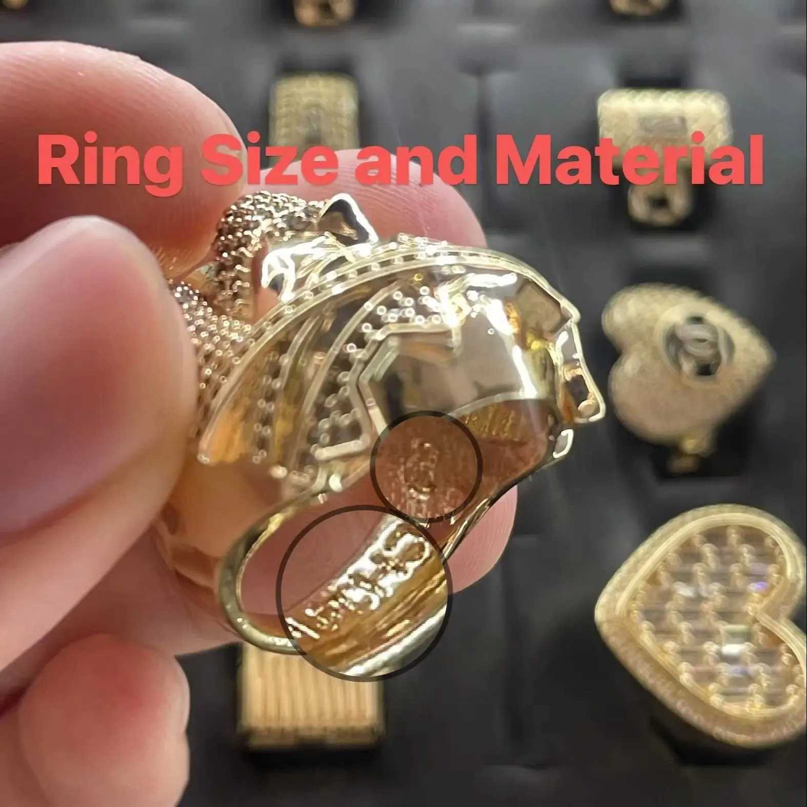 Free Shipping Item New Solid Heart Ring 14K Gold Plated Brass Womens Ring Valentines Day GiftXJ250514