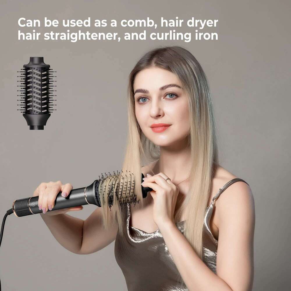 5 in 1 High Speed Hot Air Hair Brush 110000RPM, 20m/s Airflow, 0.75LB Aluminum, Ionic Blow Dryer for Styling & Curling