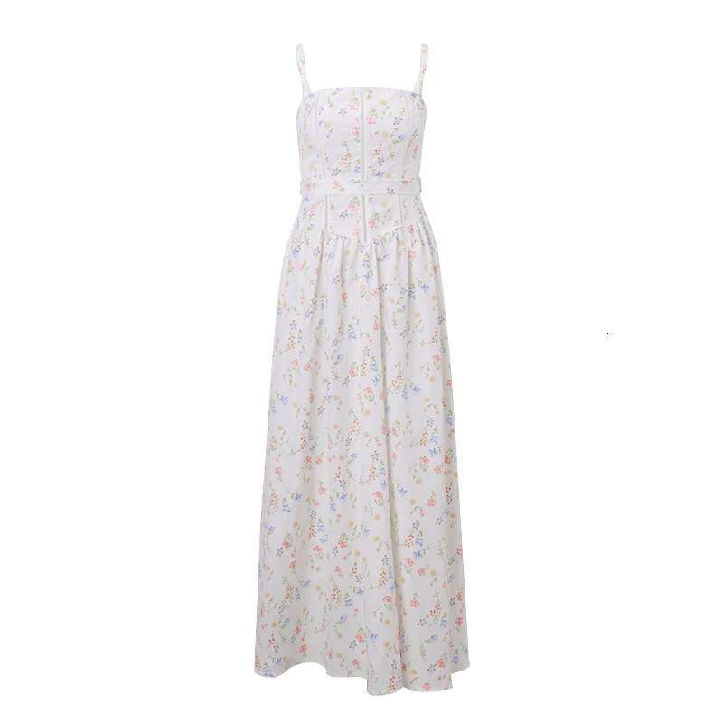 WhereMery Sexy Elegant Floral Print Long Dresses Y2K Off Shoulder Sleeveless Halter Maxi Dress 2025 Summer Casual Women Vestidos