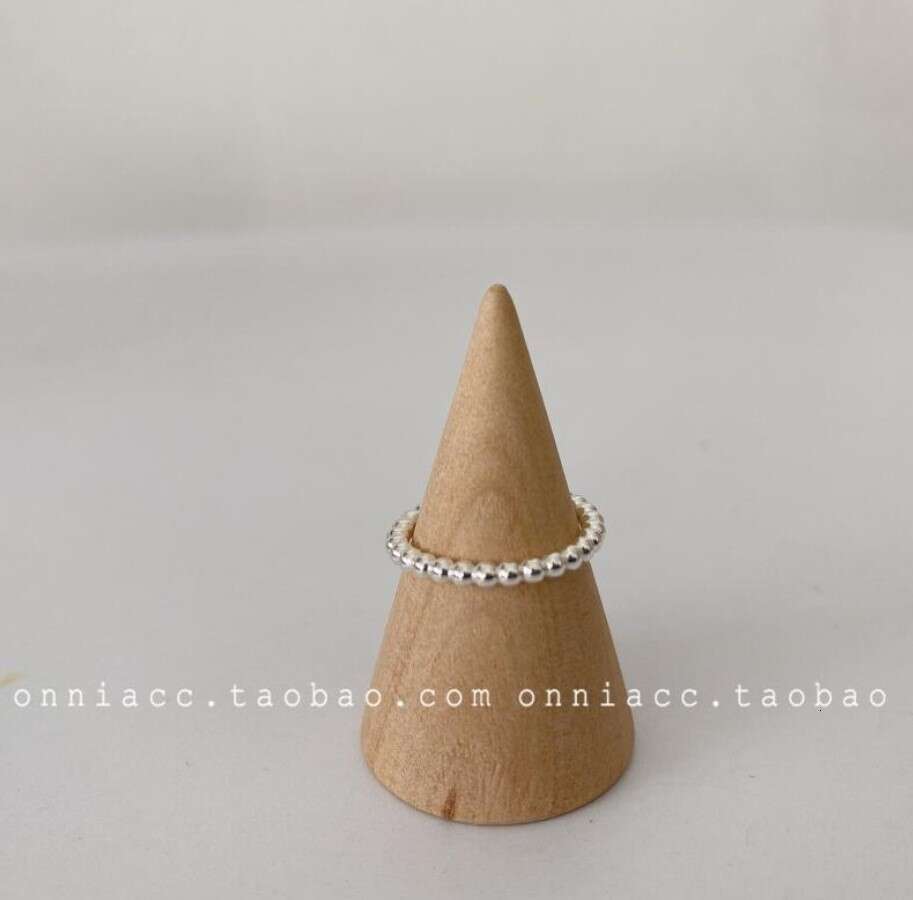 Wrinkled opening, light luxury personality, Thai silver copper ring, female ins, cool style, niche design, handmade accessory