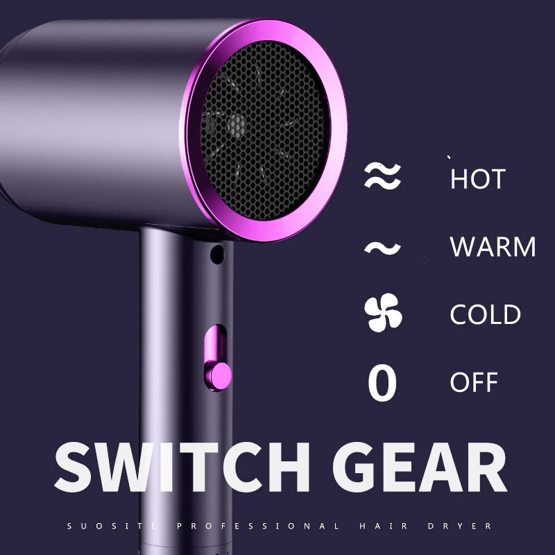 Hair dryer Household anion hair care household large wind small power quick drying portable low noise hair dryer 250513