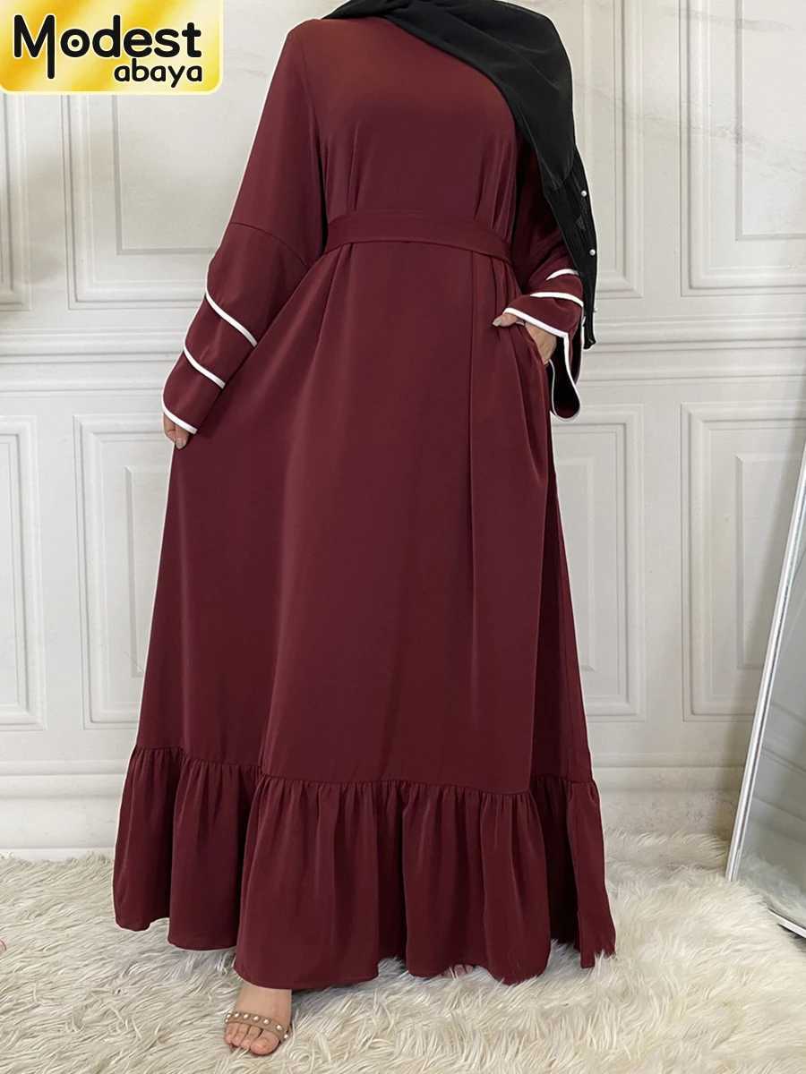 2025 Modest Abaya Ramadan Musulman De Mode Maxi Robe Turkey Kaftan Islamic Clothing Muslim For Women Hijab Dress Caftan Vestidos X2505144