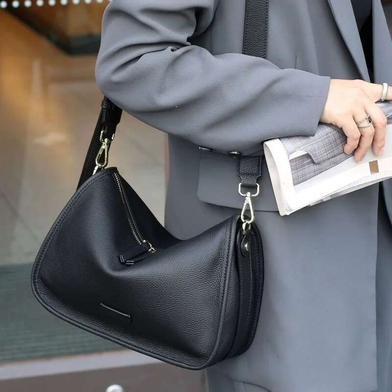 Designer Bag 2025 New All-Match Vintage Personalized Single-Shoulder Bag Zip Solid Women Totes Casual Commuter Moda Crossbody Bags Luxury Bag