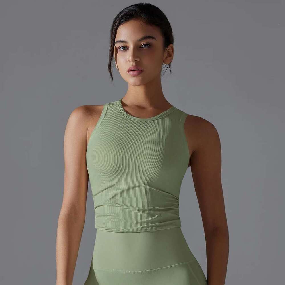 Soft Women Yoga Bra With Chest Pad Gym Sports Fiess Running Vest Tank Top Summer Clothing Suit