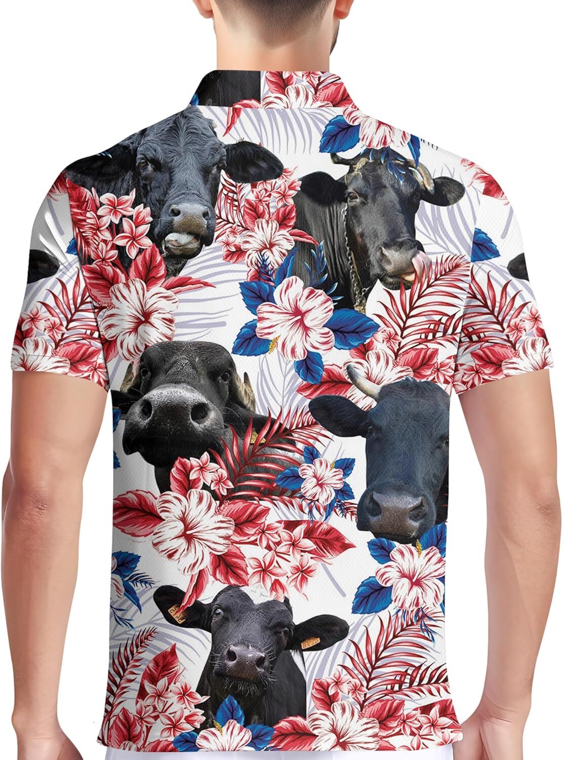 Mens Polo shirt Golf Shirts for Men Crazy Hawaiian Print Funny Mens Polo Shirt Polos shirts tshirt Casual tops summer clothes