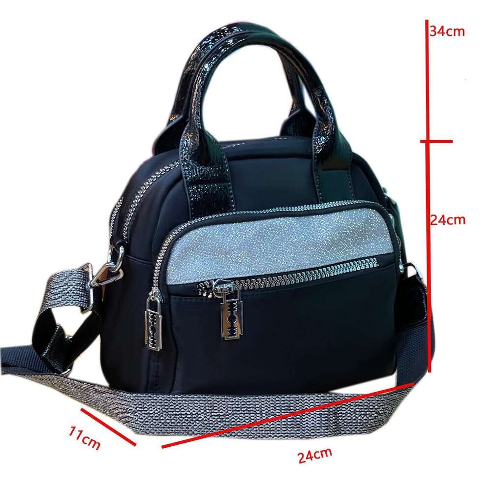 Fashionable Dia Studded Versatile Daily Commuting Handbag, Large Capacity Travel Crossbody Bag, High-End And Stylish Bag
