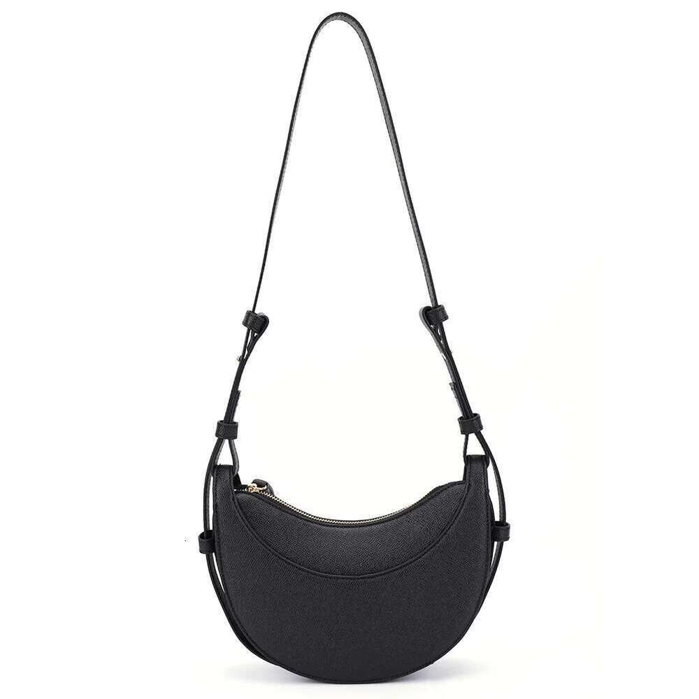 Fashion Armpit Bags For Women Solid Color Half Crescent PU Leather Purses And Handbags Designer Shoulder Small Hand Bag