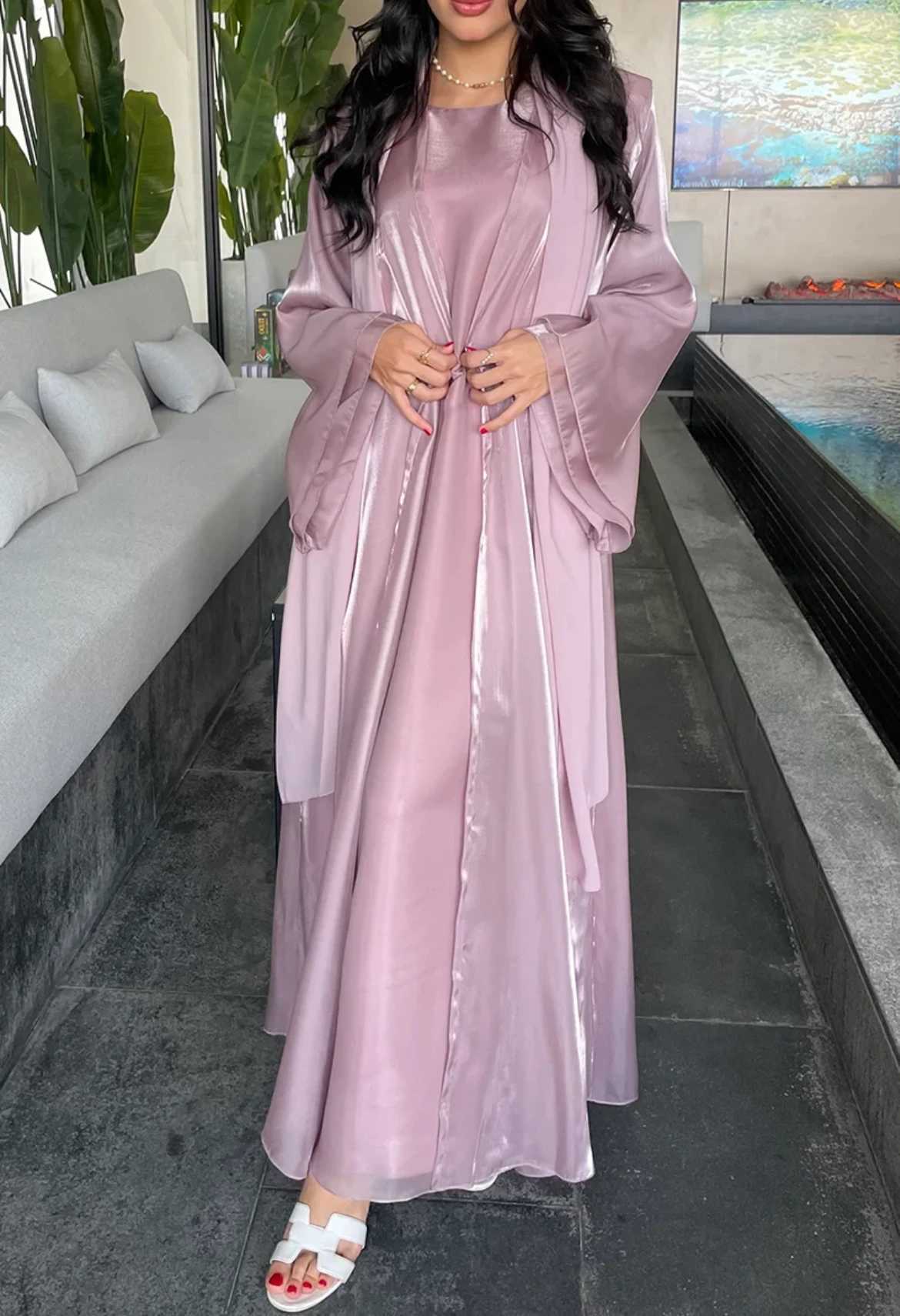 Spring Summer Party Glitter Cloth Dress abaya X250514