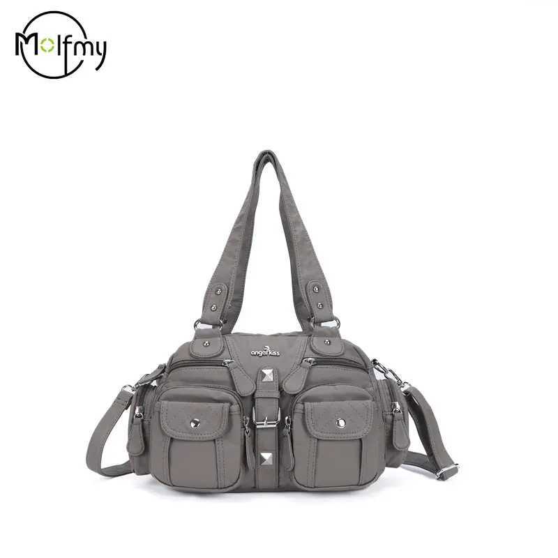 PU Lady Bag Wen Handbag Women Shoder Bag Soft Hobos Messenger Top-handle Handbag Sahel FrtPockets Purse Womens Bags Z250514