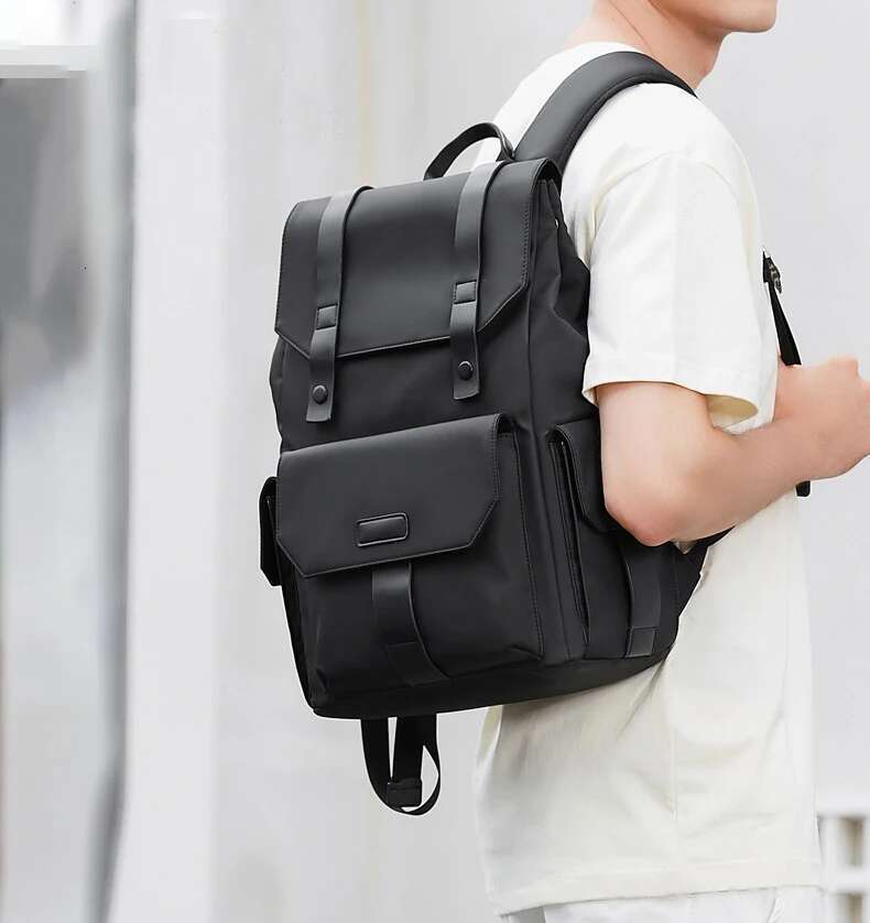 XOKY Fashion Business Men Travel Waterproof Expandable Backpack Large Capacity Bag 2301