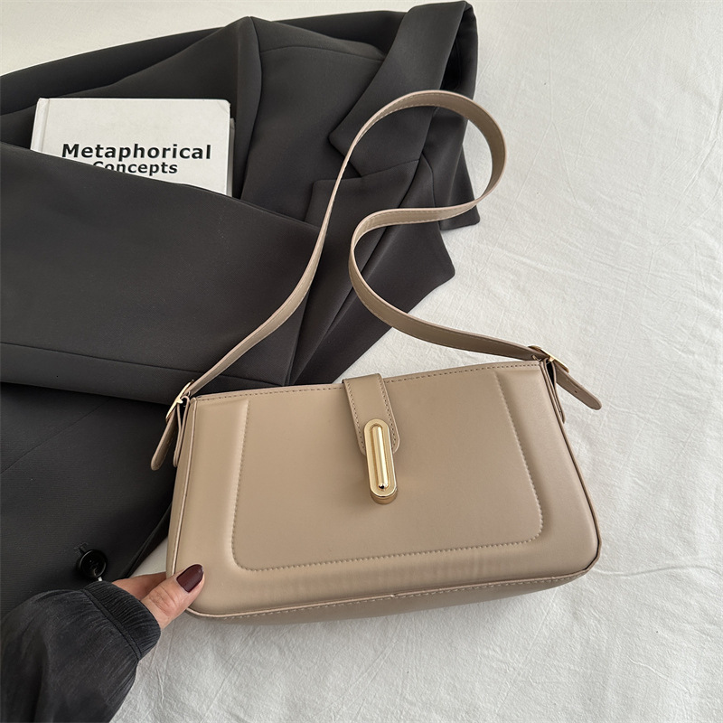 Solid Color Minimalist Small Square New Free Delivery Designer Luxury Bag Bag 2025 Personalized And Versatile Commuting Crossbody Trend Niche Lock Sho