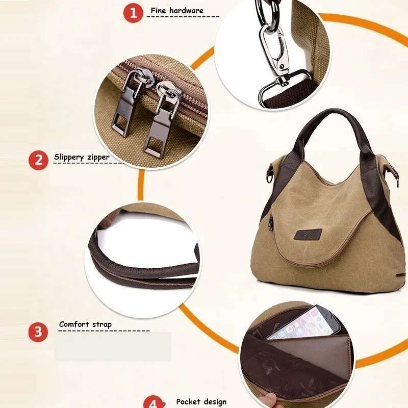 Womens Shoulder Large Handbag Women Canvas Travel Bags Crossbody Overnight Bag