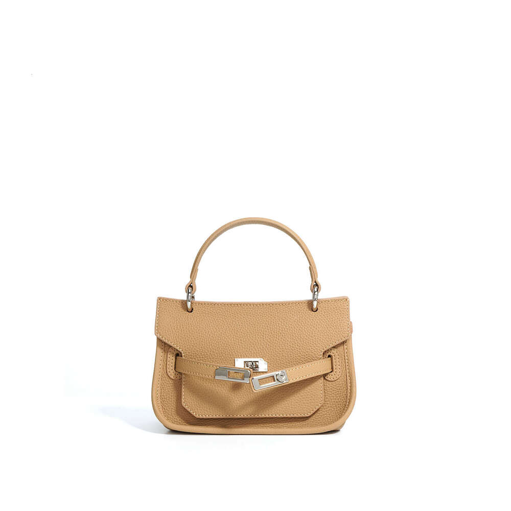 Luxury Structured Lock Closure Tote with Convertible Carry Spacious Work-Ready Handbag for Women