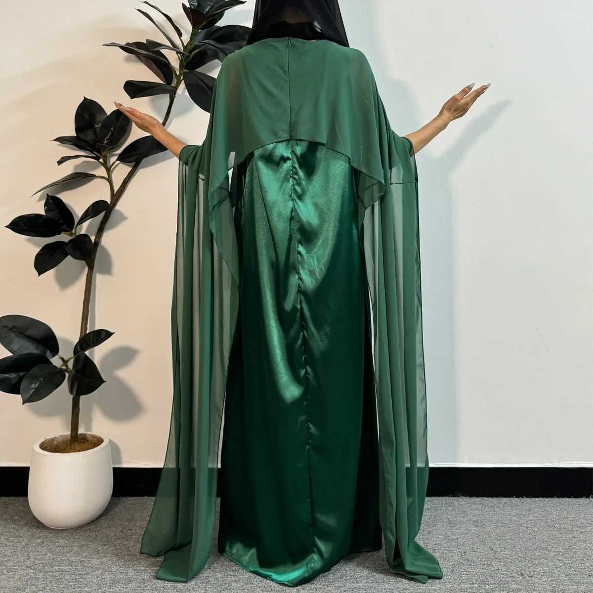 Women Party Dress Muslim Islamic Modest Dresses Elegant O-neck Mesh Fashion Kaftans Women Jilbabs Muslim Abayas Womens Clothing X250514
