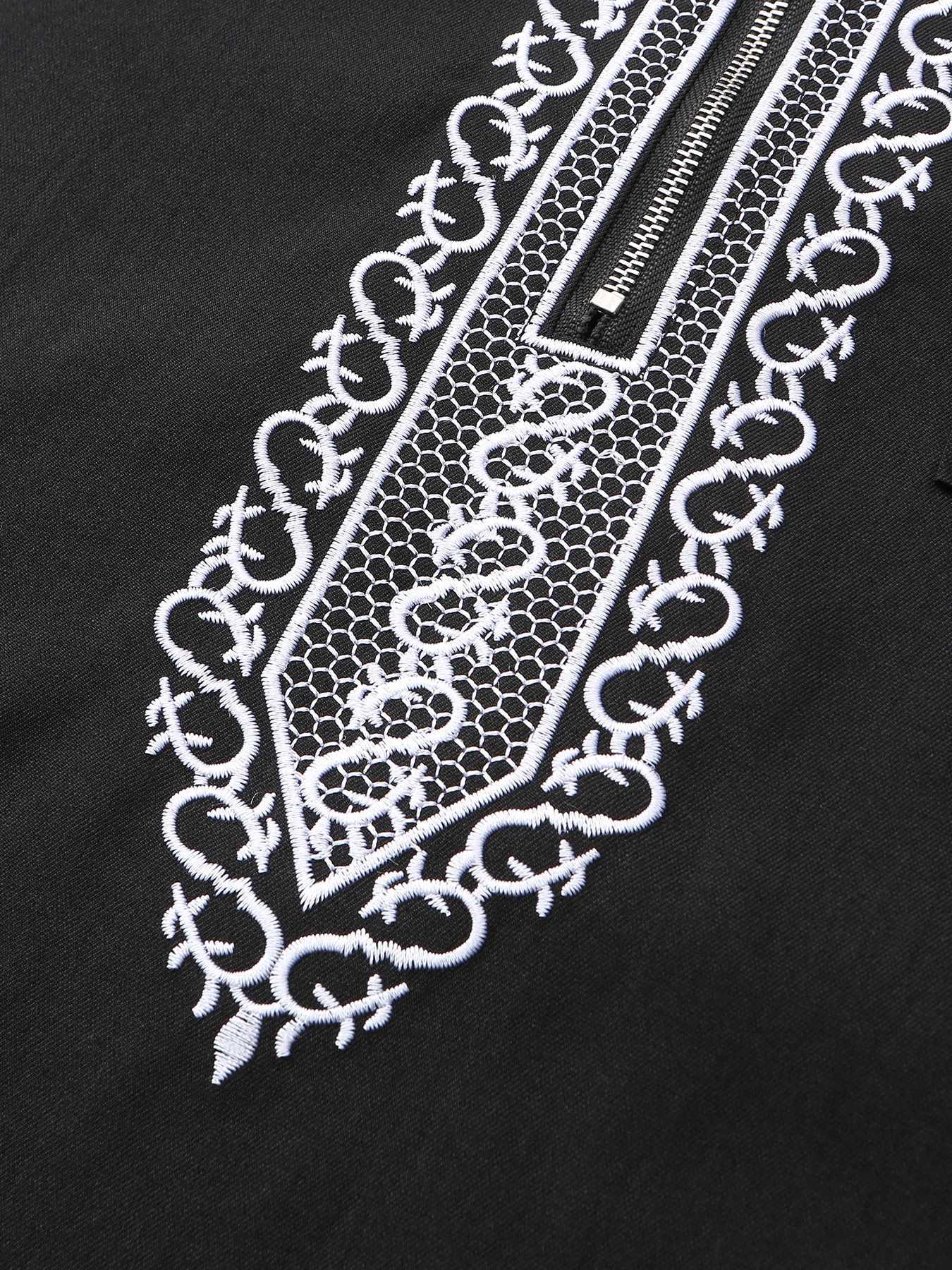 Moroccan hooded robe Luxury mens embroidered long sleeve side pocket Muslim garment Abaya Middle East Juba Thobe robe X250514