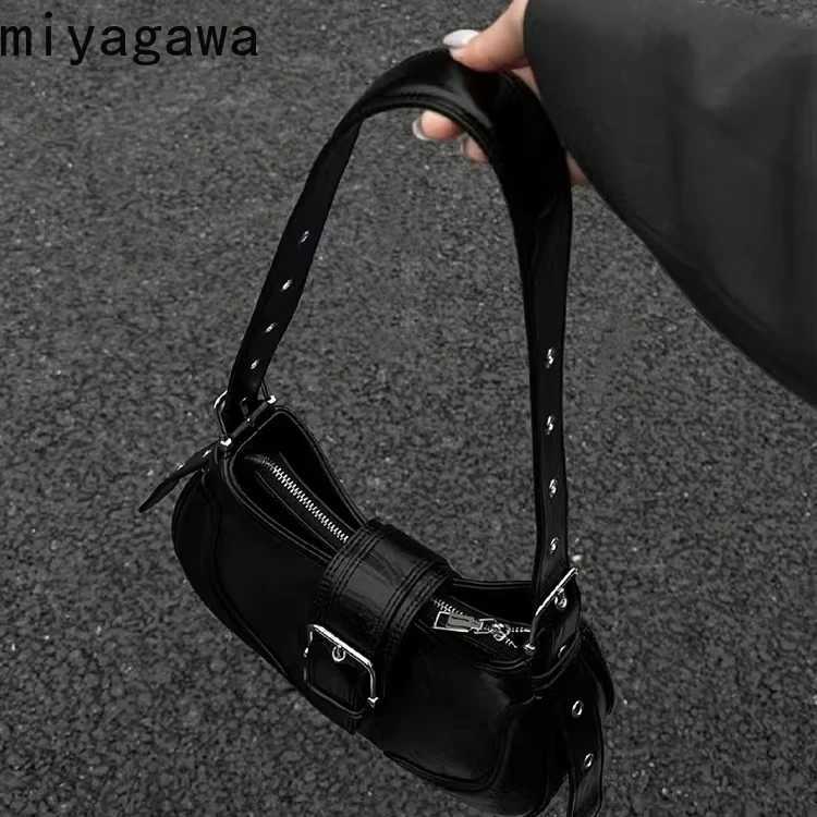 Miyaga Korean INS Y2k Bag Wens 2023 New Spicy Girl Underarm Bag Small and Shoder Crossbody Bag Z250514