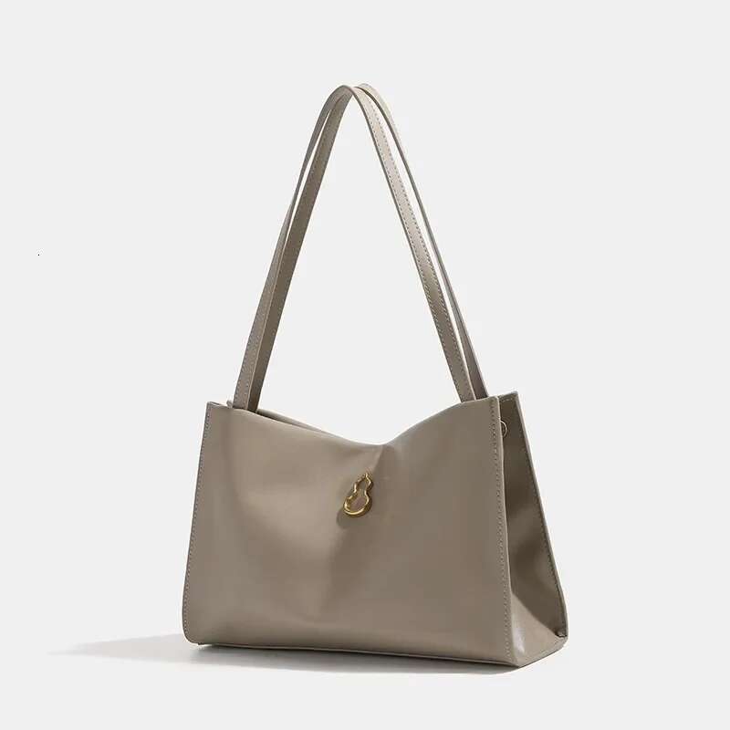 Nichedesign Large Capacity Versatile Commuter Soft Single Shoulder Underarm Bag Of Sensation Half Slope Gourd Tote Ba