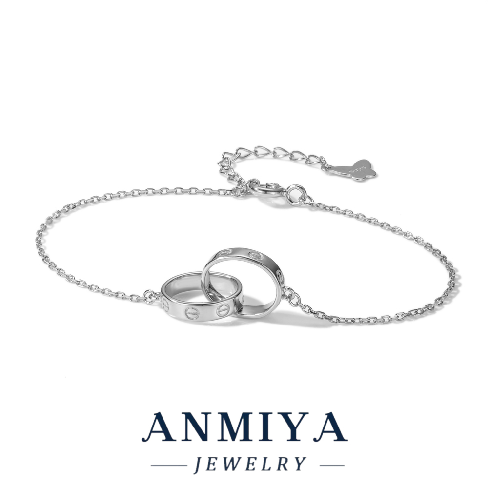 Vintage S925 Silver Jewelry Geometric Circle Bracelet,Hypoallergenic S925 Bracelet, Retro Circle Jewelry for Boho Style