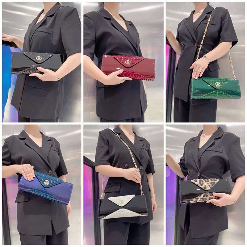 Fashionable Small Square New Genuine Leather Versatile Chain, Single Shoulder Diagonal Cross Bag, Luxurious Handbag