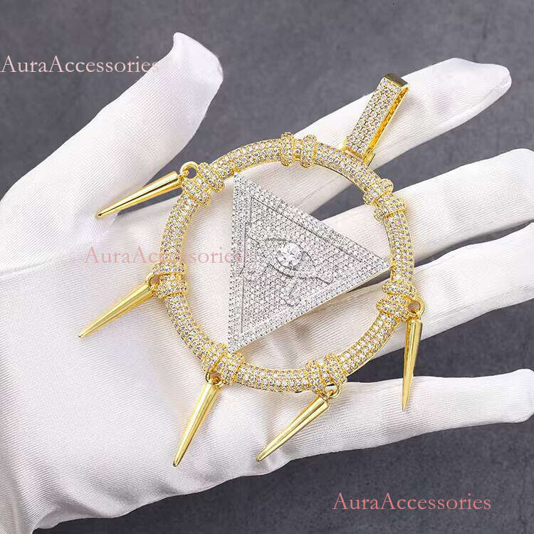 Fashion Jewelry D Color VVS Moissanite Gold Plated Sterling Sier Pendant for Hip Hop Life