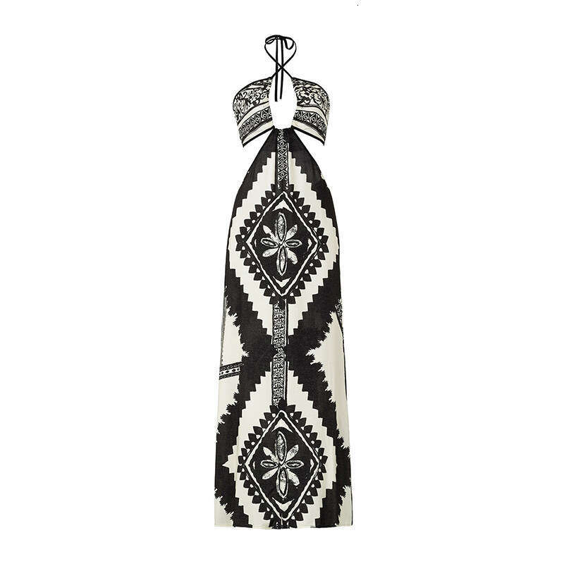 popular retro printed European and American French split women's vacation bikini swimsuit 2025 versatile new trendy clothing ins