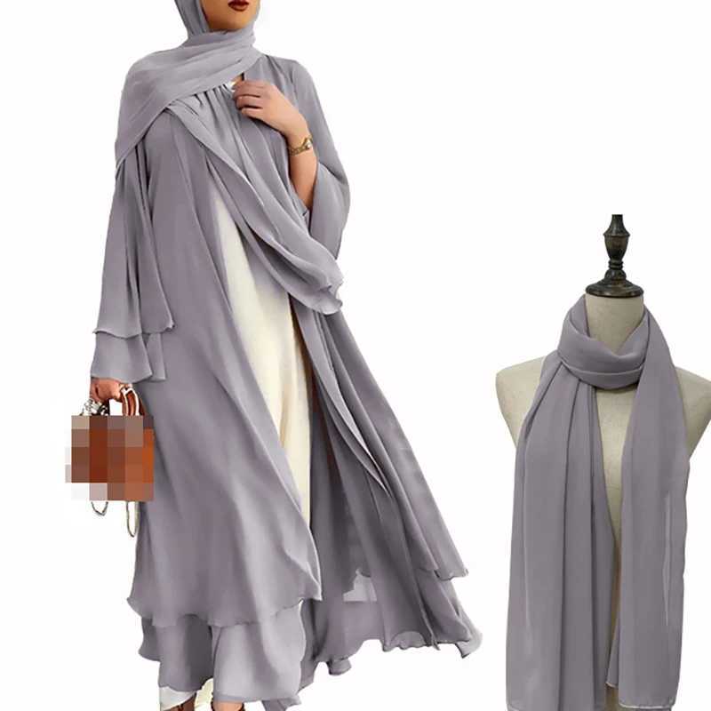 Ramadan Hijab Dress for Women Islam Femme Modest Dresses Eid Muslim Suit Open Dubai Abaya Kimono Turkey Kaftan Robe X250514