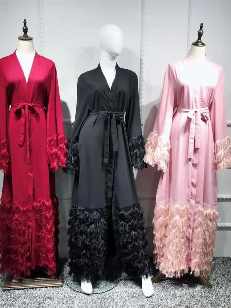 Ramadan Eid Khimar Kimono Abaya Damen Dubai Luxury Islam Muslim Women Ka Kaftan Robe Musulmane Caftan Marocain Femme X250514